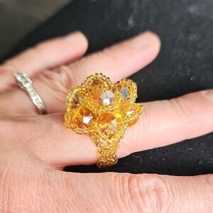 Gold Filigree Vintage-Inspired Ring